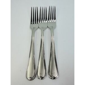 Lenox Vintage Jewel Frosted 3 Dinner Forks Frosted 18/10 Stainless Flatware